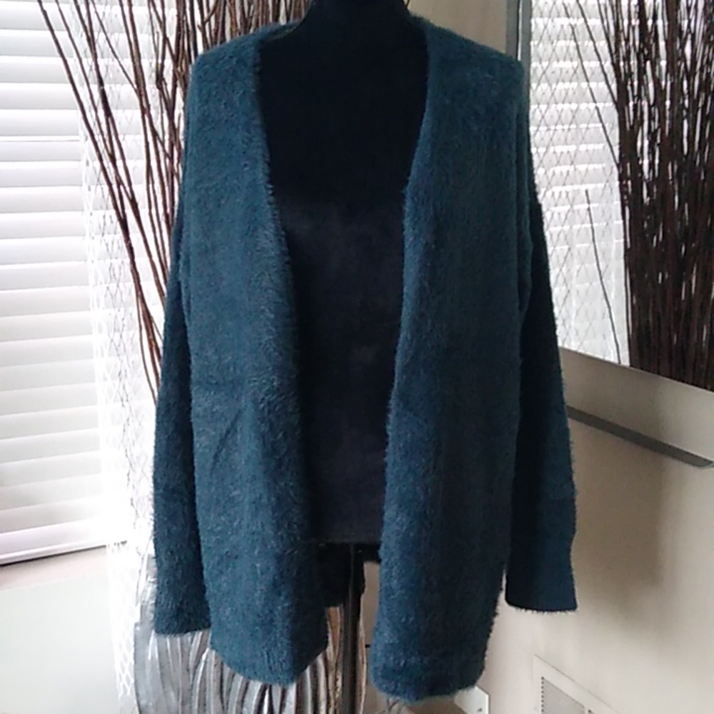 LOFT Eyelash Open Front Cardigan